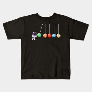 Astronaut Planets Spaceman Funny Space Dwarf Solar System Kids T-Shirt